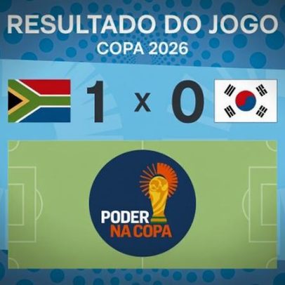 África do Sul vence Coreia do Sul por 1 a 0 na Copa 2026