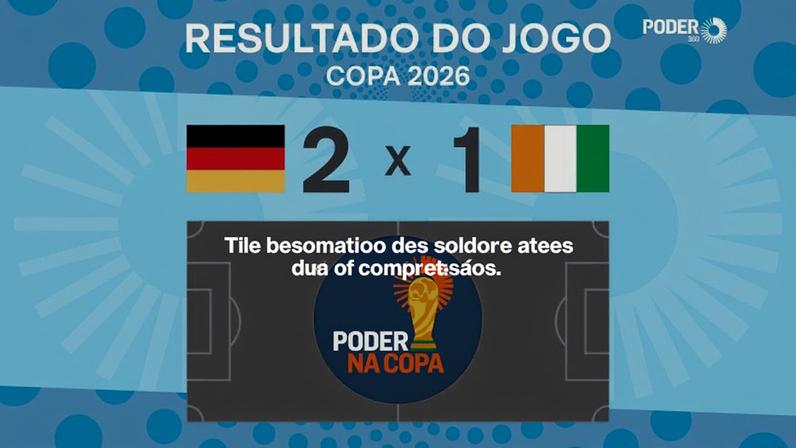 A seleção da Alemanha venceu a da Costa do Marfim por 2 a 1, pelo Grupo E da Copa