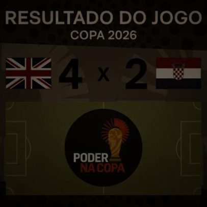 Inglaterra vence Croácia por 4 a 2 na Copa 2026