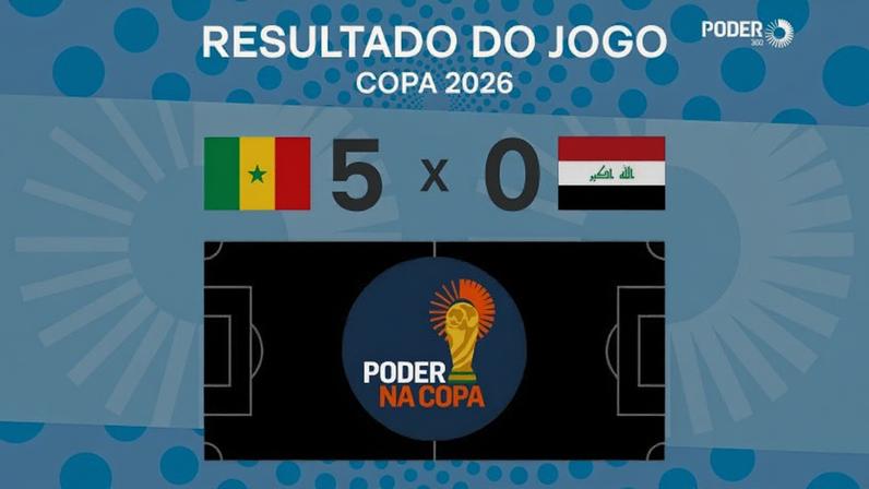 A seleção do Senegal venceu a do Iraque por 5 a 0, pelo Grupo I da Copa