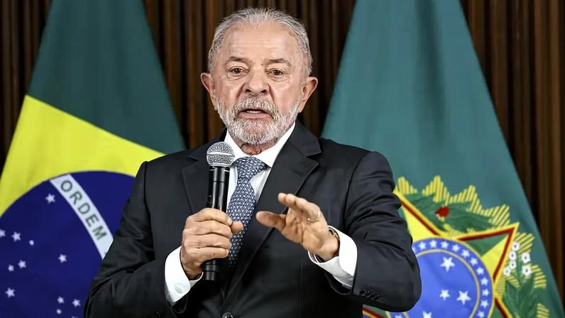 Presidente Luiz Inácio Lula da Silva, no Palácio do Planalto — Foto: Marcelo Camargo/Agência Brasil