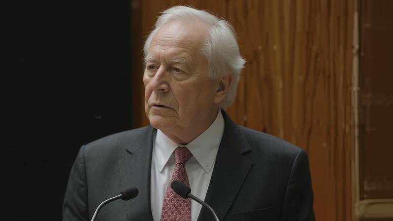 Ricardo Lewandowski durante o painel “Pacto federativo: governança democrática e sustentabilidade fiscal”, no 14º Fórum de Lisboa, em Portugal