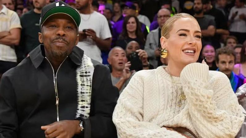O agente Rich Paul e a popstar Adele — Foto: Getty Images