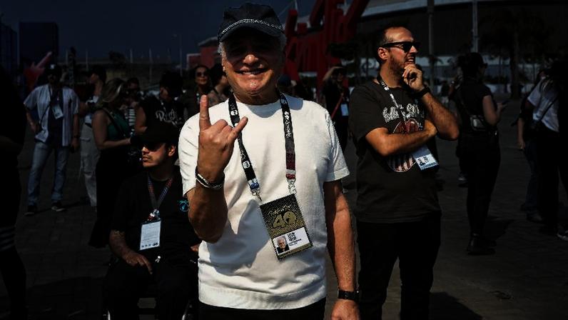 Roberto Medina na abertura dos portões da edição 2024 do Rock in Rio