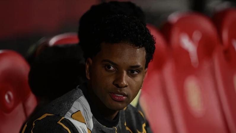 Foto colorida de Rodrygo, do Real Madrid - Metrópoles