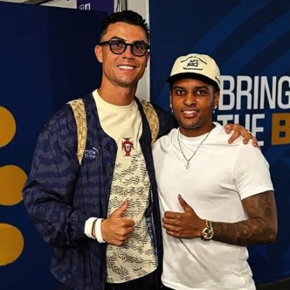 Cristiano Ronaldo encontra Rodrygo e dá conselhos sobre paciência