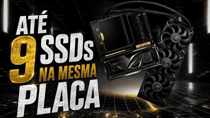 ASUS explica como ROG Crosshair X870E Edition 20 suporta 9 SSDs M.2 com ASMedia