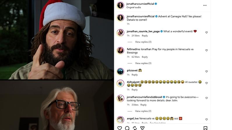 Jonathan Roumie e Matt Maher anunciam concerto único de Advent em Carnegie Hall