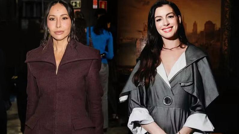 Sabrina Sato e Anne Hathaway — Foto: Getty Images