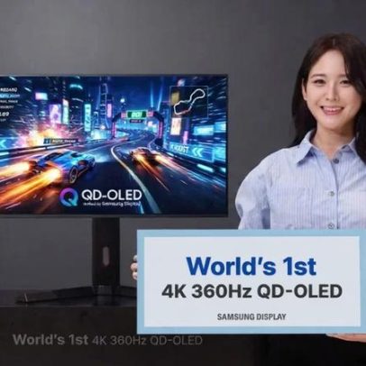 Samsung apresenta painel OLED ultrafino para notebooks e QD-OLED 4K de 360 Hz