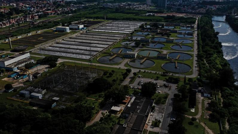 Estação de tratamento da Sabesp