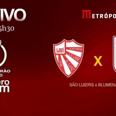 Série D ZeroUm transmite São Luiz-RS x Blumenau-SC