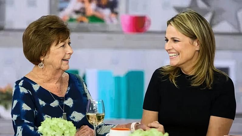 Savannah Guthrie e sua mãe Nancy em 17 de abril de 2019