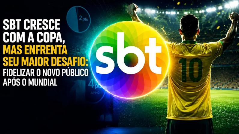 SBT cresce com a Copa do Mundo, mas enfrenta seu maior desafio: transformar audiência em público fiel