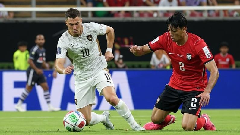 Schick, da Tchéquia, durante partida contra a Coreia do Sul na Copa do Mundo