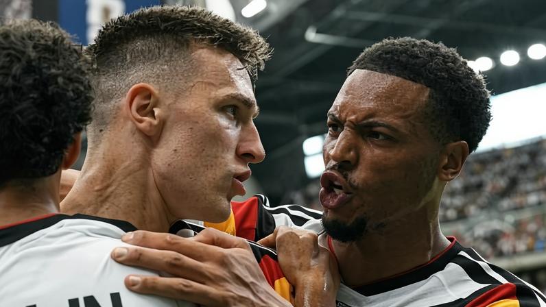 Schlotterbeck comemora segundo gol da Alemanha contra Curação, na Copa do Mundo