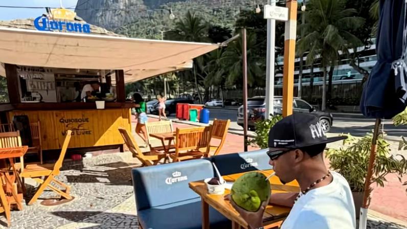 Ansu Fati em férias no Rio de Janeiro — Foto: Reprodução/Instagram