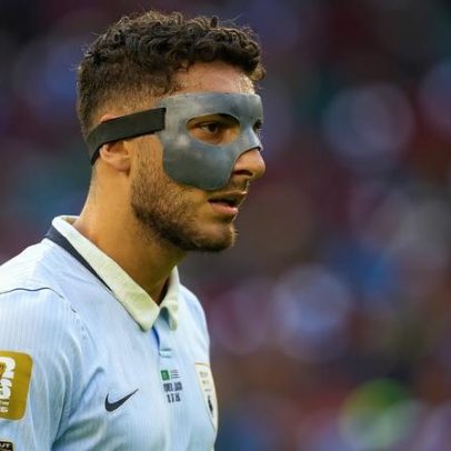 Máscaras usadas por jogadores na Copa protegem fraturas no rosto