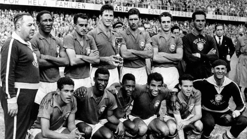 Seleção brasileira que enfrentou a Suécia na final da Copa do Mundo de 1958