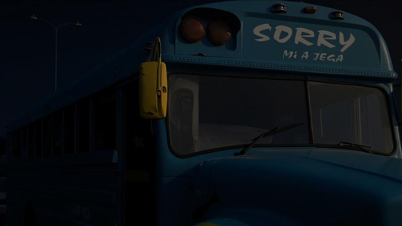 Seleção de Curaçao chega em onibus sem janelas para embarque