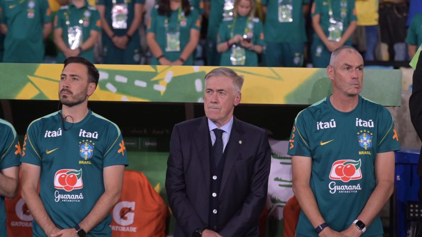 Carlo Ancelotti técnico da Seleção Brasileira no amistoso contra o Panamá