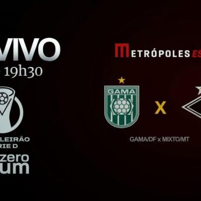 Série D ZeroUm: Gama-DF enfrenta Mixto-MT ao vivo no Metrópoles