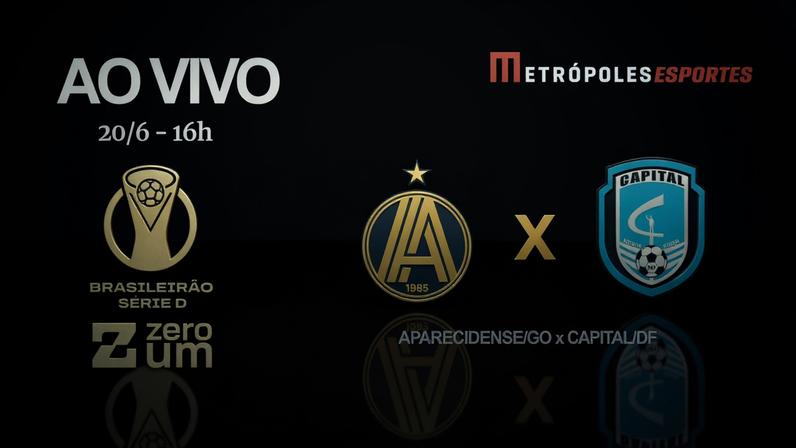 Série D ZeroUm: Metrópoles transmite Aparecidense-GO x Capital-DF
