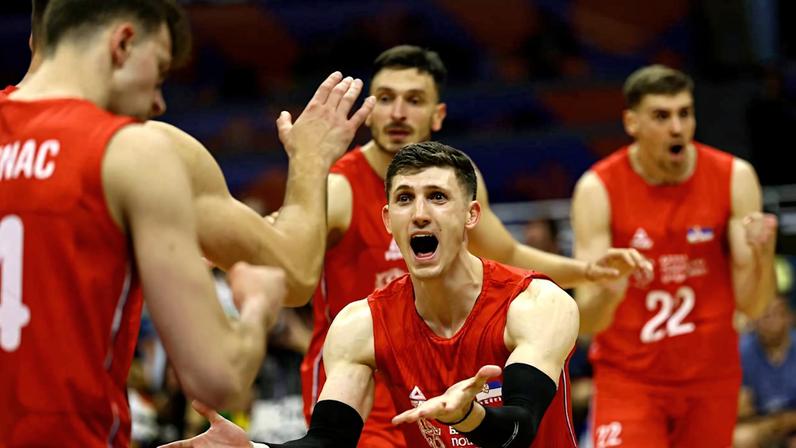 VNL: Sérvia vence a Bélgica e vai enfrentar o Brasil sem perder no DF