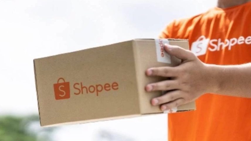 Foto colorida de caixa escrita Shopee bandidos - Metrópoles