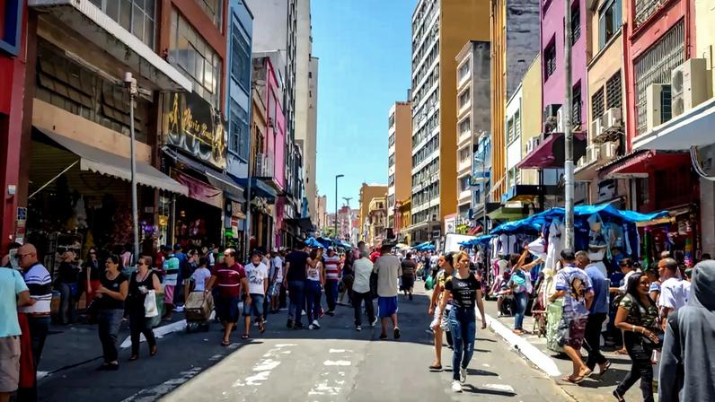 Rua comercial em São Paulo (Foto: Shutterstock)