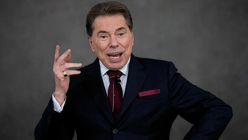 Silvio Santos apresentando o Teleton - (Reprodução/SBT)