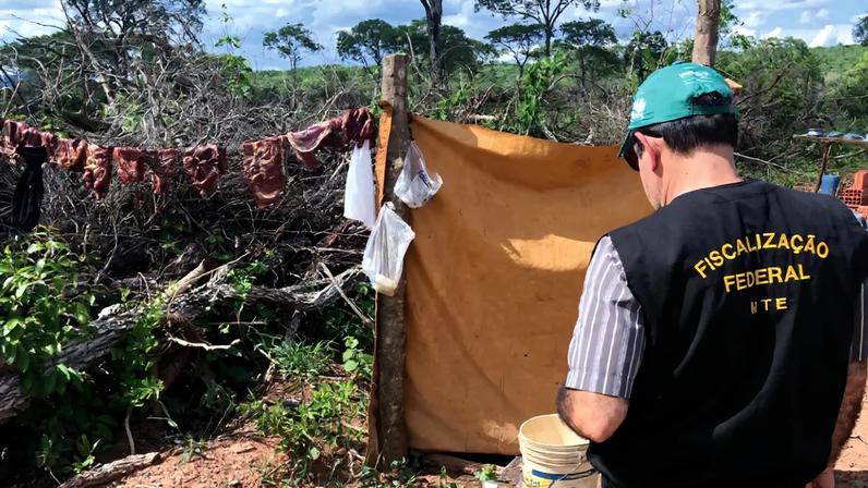Situação análoga ao trabalho escravo descoberta em ação do Ministério Público do Trabalho no Mato Grosso do Sul, em 2023 — Foto: Acervo/MPT-MS