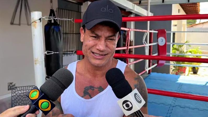 Popó, tetracampeão mundial de boxe — Foto: Petersson Patrick/Rede Clube