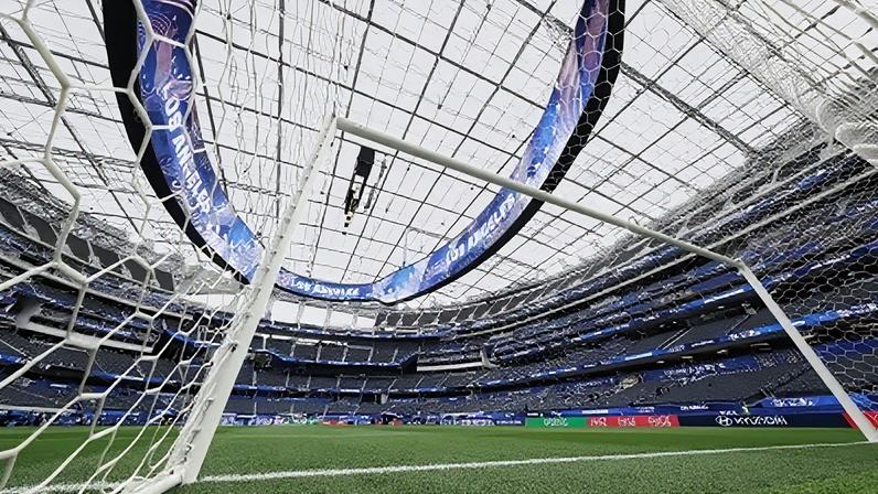 SoFi Stadium, em Los Angeles, antes de Bélgica x Irã pela Copa do Mundo
