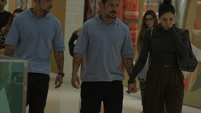 Sophie e Xamã na noite da última quinta-feira, 5, em um shopping no Rio