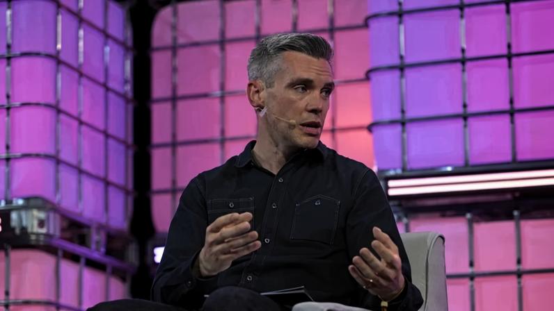 Bryan Johnson, do Spotify: o streaming como conversa entre ouvinte e plataforma (Web Summit Rio/Divulgação)