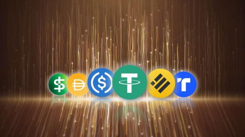 Representações de tokens de stablecoins — Foto: CoinWire Japan/Unsplash