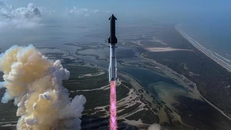 Lançamento da Starship, da SpaceX — Foto: Reprodução/X SpaceX