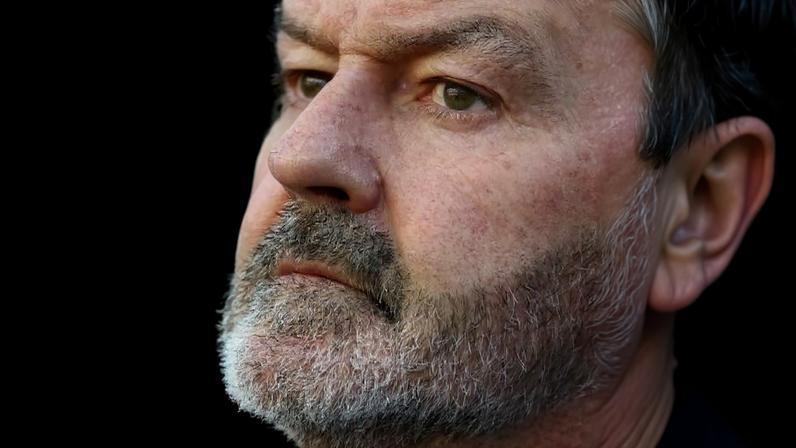 Steve Clarke, técnico da Escócia, no duelo contra o Marrocos na Copa do Mundo