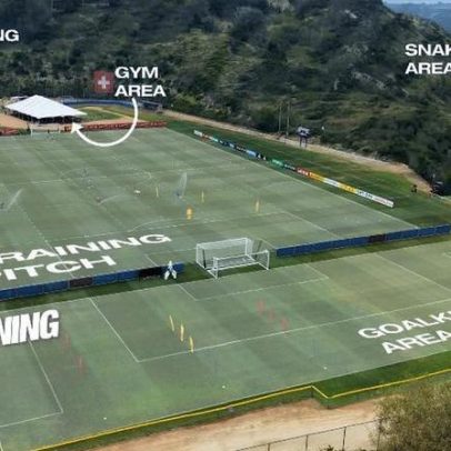 Suíça divulga mapa de local de treino e alerta sobre cascavéis