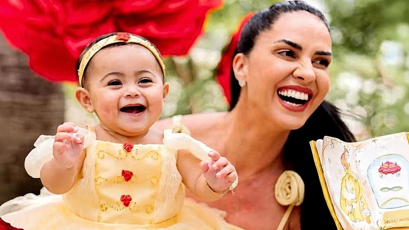 Graciele Lacerda e a filha, Clara