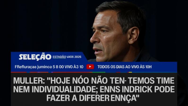 Muller diz que time não tem identidade; Endrick pode fazer a diferença