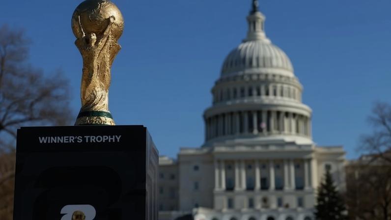 Taça da Copa do Mundo em Washington, nos EUA