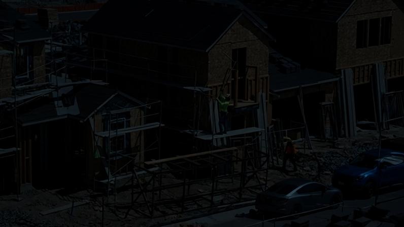 Construção de casas na Califórnia, EUA