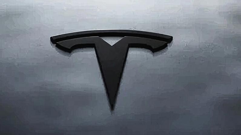 Logotipo da Tesla é visto em um Tesla Model Y