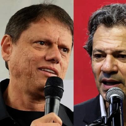 Nova pesquisa aponta disputa entre Tarcísio e Haddad em SP