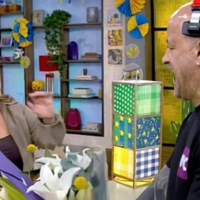 Tati Machado recebe buquê e celebra gravidez