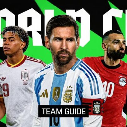 Guias das equipes da Copa do Mundo: perfis e estatísticas