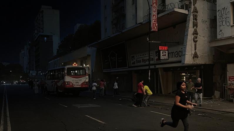 Imagem do terremoto na Venezuela