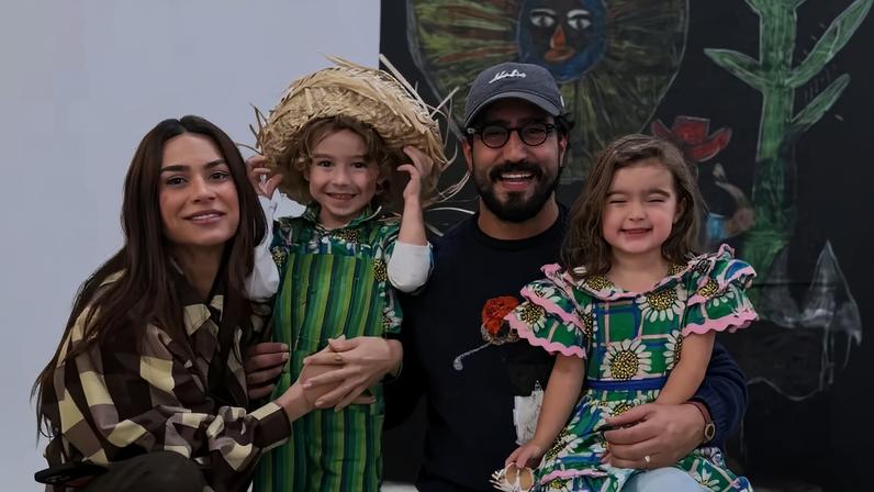 Thaila Ayala entra em clima de festa junina e mostra foto com filhos — Foto: reprodução/instagram